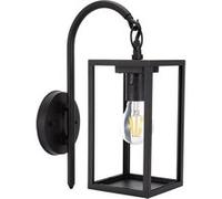 TechBrey Lampe Murale Aluminium et Verre Support Supérieur Atrium Noire Noir Noir G