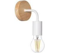 TechBrey Lampe Murale Bois et Métal Jedali Noir Noir G