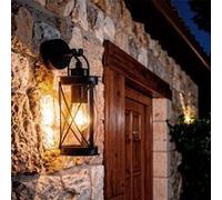 TechBrey Lampe Murale Extérieure Acier Inoxydable Gedja Noir Noir