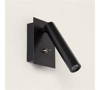 TechBrey Lampe murale LED carrée en métal Gazny 2,5 W avec port USB Doré Doré