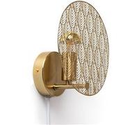 LEDKIA LIGHTING Lampe murale Métal Delly Doré E14