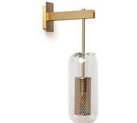 Lampe Murale Métal Et Verre Julieta Doré