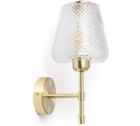 TechBrey Lampe Murale Métal et Verre Stiklu Doré Doré G