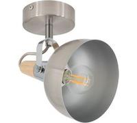 TechBrey Lampe Murale Orientable Aluminium Emer 1 Spot Argenté Argent Argent G