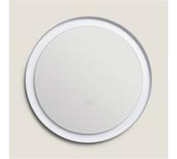 TechBrey Miroir Salle de Bain avec Éclairage LED Anti-buée Ø60 cm Nahia Sélectionnable (chaud-neutre-froid) Argent