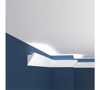 LEDKIA LIGHTING Moulure diagonale Modern 2 m pour ruban LED Blanc