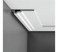 TechBrey Moulure Corniche Cache Câbles 2m Baric Blanc Blanc