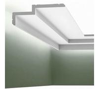 TechBrey Moulure pour Ruban LED 2m Scala L Blanc Blanc