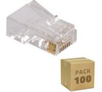 TechBrey Pack 100 Unités RJ45 UTP Transparent Transparent