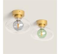 TechBrey Plafonnier Aluminium et Verre Hassi Vert Vert