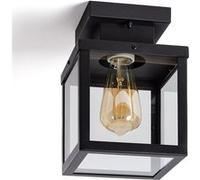 TechBrey Plafonnier Extérieur Aluminium Theia Noir Noir G