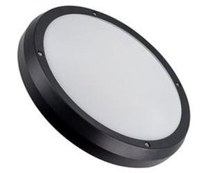 TechBrey Plafonnier Extérieur Rond Curio IP65 Noir Noir Noir G