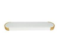TechBrey Plafonnier LED 18W Bois et Aluminium 140x650 mm CCT Sélectionnable Dari Lang Blanc Blanc G