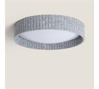 TechBrey Plafonnier LED 24W Rond Feutre Ø500 mm CCT Sélectionnable Kaptyn Gris Gris