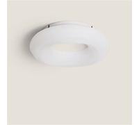 TechBrey Plafonnier LED 24W Rond Métal Ø300 mm Kate Blanc Blanc G