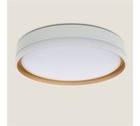 TechBrey Plafonnier LED 24W Rond Métal Ø400 mm Marstal Doré Doré