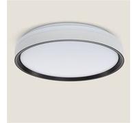 TechBrey Plafonnier LED 24W Rond Métal Ø400 mm Nysted Noir Noir G