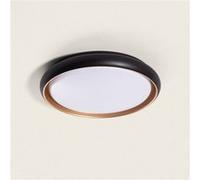 TechBrey Plafonnier LED 28W Rond Ø410 mm CCT Sélectionnable Rayan Noir Noir G