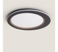 TechBrey Plafonnier LED 40W Acier Taska Noir Noir G