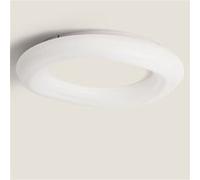 TechBrey Plafonnier LED 48W Rond Métal Ø550 mm Kate Blanc Blanc G