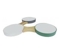 TechBrey Plafonnier LED Bois et Métal CCT Sélectionnable Sams 30W Multicolor 510 mm Multicolor G