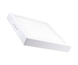 TechBrey Plafonnier LED Carré 48W 600x600 mm 3000K Blanc chaud Blanc G