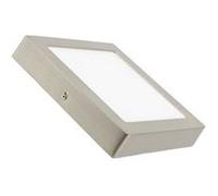 TechBrey Plafonnier LED Carré Métal 18W Argenté 225x225 mm 4000K Blanc neutre Argent G
