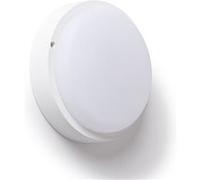 TechBrey Plafonnier LED Extérieur Rond 25W Hublot White IP65 Ø175 mm avec Détecteur de Mouvement 6500K Blanc froid Blanc
