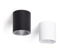 TechBrey Plafonnier LED Rond 10W Aluminium Sélectionnable Syrah Noir Sélectionnable (chaud-neutre) (2700K - 3300K - 4000K) Noir G