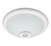 Plafonnier LED Rond 2x E27 avec Détecteur de Mouvement PIR et Crépusculaire