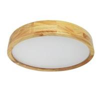 Plafonnier LED Rond Bois 20W CCT Sélectionnable Kayu Ø400 mm [EEK: F]