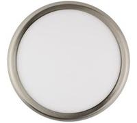 TechBrey Plafonnier LED Rond Métal 24W Design Silver Ø300mm 4000K Blanc neutre Argent G