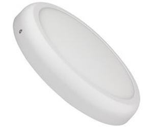 TechBrey Plafonnier LED Rond Métal 24W Design White Ø300mm 2900K - 3200K Blanc chaud Blanc G