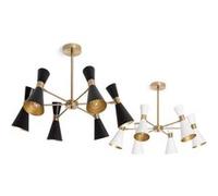 Techbrey plafonnier métal jigger 6 spots noir G