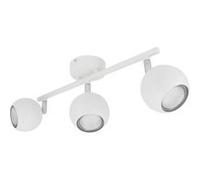 TechBrey Plafonnier Orientable Aluminium Ates 3 Spots Blanc Blanc G