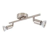 TechBrey Plafonnier Orientable Aluminium Oasis 2 Spots Argenté Argent Argent G
