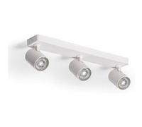 TechBrey Plafonnier Orientable Blanc Cora 3 Spots Blanc Blanc G