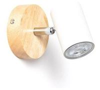 Plafonnier Orientable Bois 1 Spot Albus Naturel