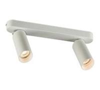 TechBrey Plafonnier Orientable Emir 2 Spots Blanc Blanc