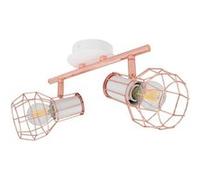 TechBrey Plafonnier Orientable Métal 2 Spots Lada Cuivre Cuivre G