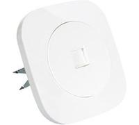 TechBrey Prise RJ45 Internet Classic Round Blanc Blanc