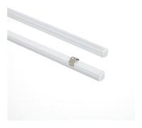 TechBrey Profilé Aluminium En Saillie 8x8 pour Rubans LED jusqu'à 6 mm Blanc 2 m Blanc translucide Blanc