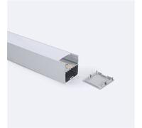 TechBrey Profilé Aluminium Suspendu XL 2 m pour Rubans LED jusqu'à 45 mm 2 m