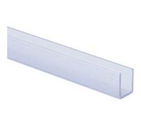 TechBrey Profilé PC 1 m pour Rubans Néon LED 24/48V DC 6x12 mm NFLEX6 Transparent Transparent