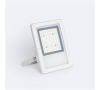 TechBrey Projecteur LED 50W Dimmable TRIAC 170 lm/W IP65 ELEGANCE Slim PRO Blanc 4000K Blanc neutre Asymétrique 30ºx90º Blanc