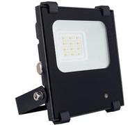 TechBrey Projecteur LED HE PRO 140lm/W 10W Dimmable IP65 avec Détecteur de Mouvement Radar 6000K Blanc froid Noir G