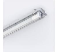 TechBrey Réglette Étanche 150cm IP65 avec Tube LED Cristal 22W 140lm/W 4000K Blanc neutre Gris