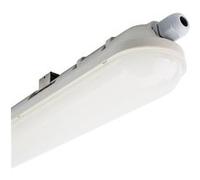 TechBrey Réglette Étanche LED 60cm 18W Raccordable IP65 6000K Blanc froid Gris