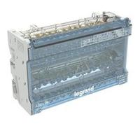 TechBrey Répartiteur Modulaire Monobloc 4P 125 A 15 Connexions 8 Modules LEGRAND 400409 125 A Gris,Gris