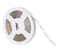 TechBrey Ruban LED 12V SMD 120 LED/m 5m 10W/m 1000lm/m Largeur 8mm Coupe 2.5cm IP20 6000K Blanc froid Blanc